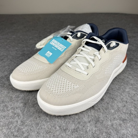 Reef Other - REEF BRAND NEW Shoreline Del Mar Shoes Tan White Navy Red Men's Size 13